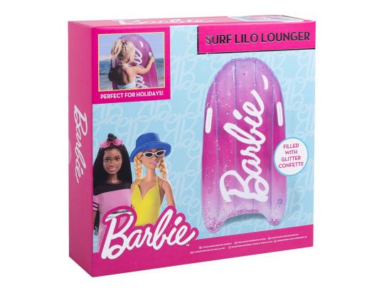 BARBIE INFLATABLE KIDS SUN LOUNGER - SURF