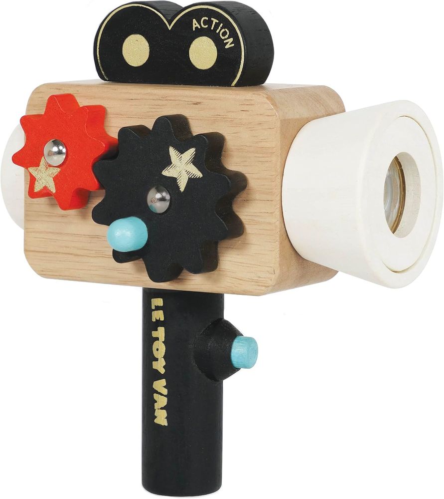 Le Toy Van - Educational Wooden Toy Hollywood Film Camera | Kids Pretend Role Play Toy - Suitable For 3 Years +