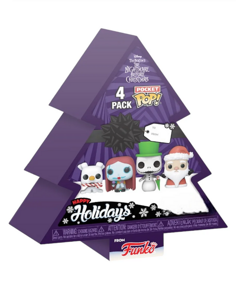 Funko Pocket POP! 4-Pack The Nightmare Before Christmas - Tree Holiday Box