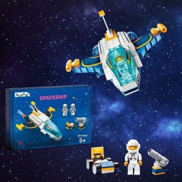 Spaceship Building Set 208 Pieces