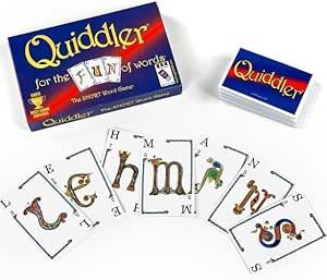 Quidd Word Card Game for Kids & Adults | Fun Family Game Night & Travel Game | Educational Spelling Game | Ages 8+ | Multiplayer Deck of Cards