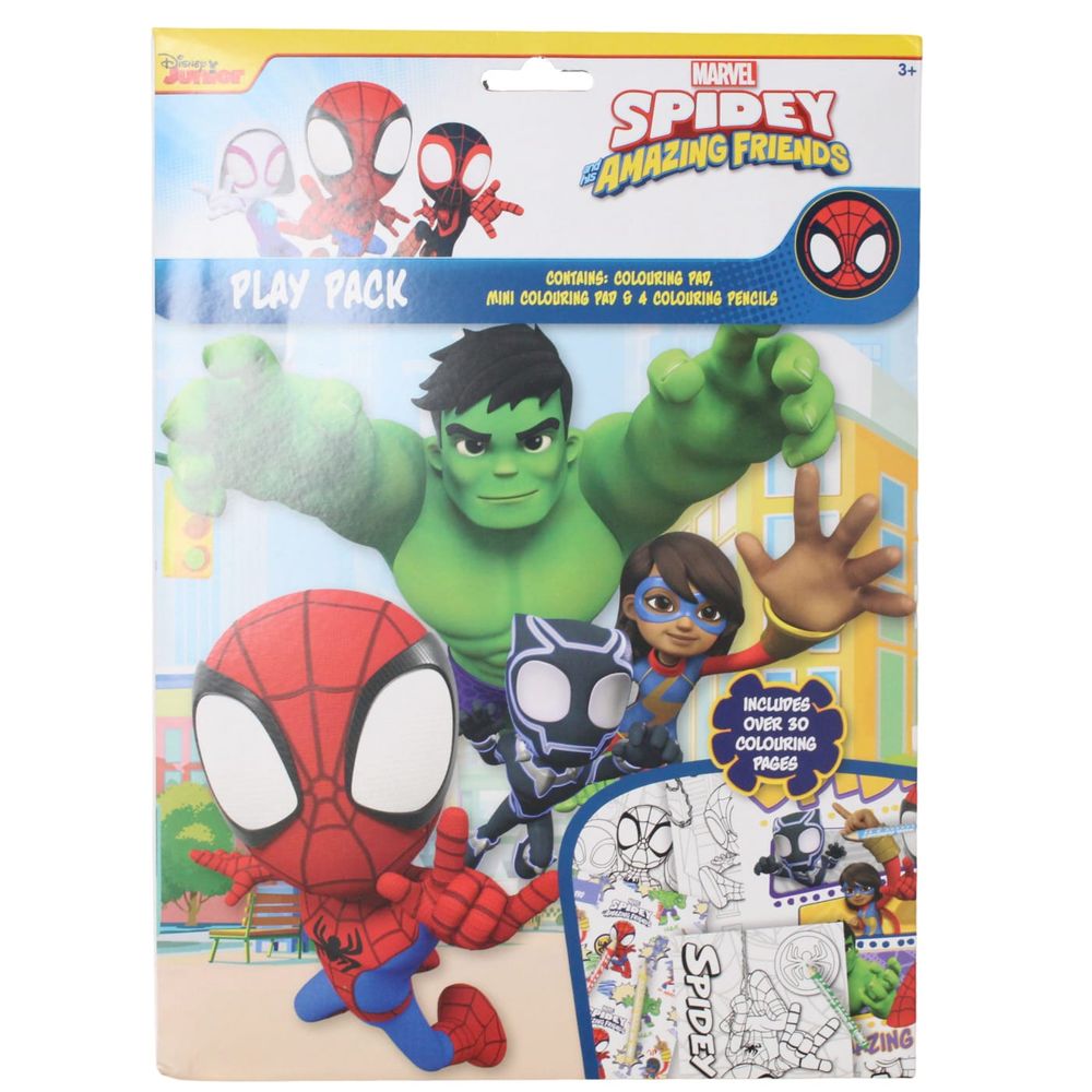 SPIDEY & FRIENDS PLAY PACK 30+ COLOURING PAGES