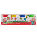 COCOMELON 4X112G DOUGH TUBS (BLUE, RED, GREEN, YELLOW)