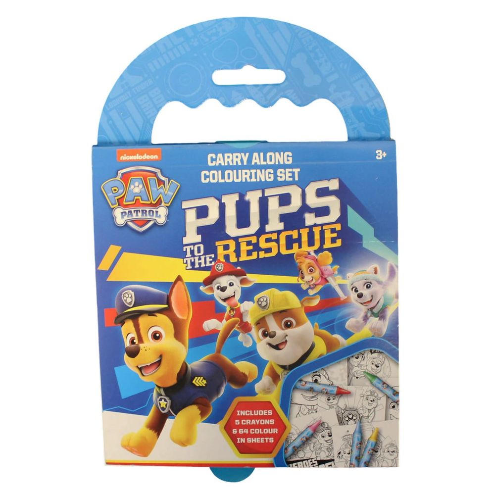PAW PATROL CARRY ALONG COLOURING SET
