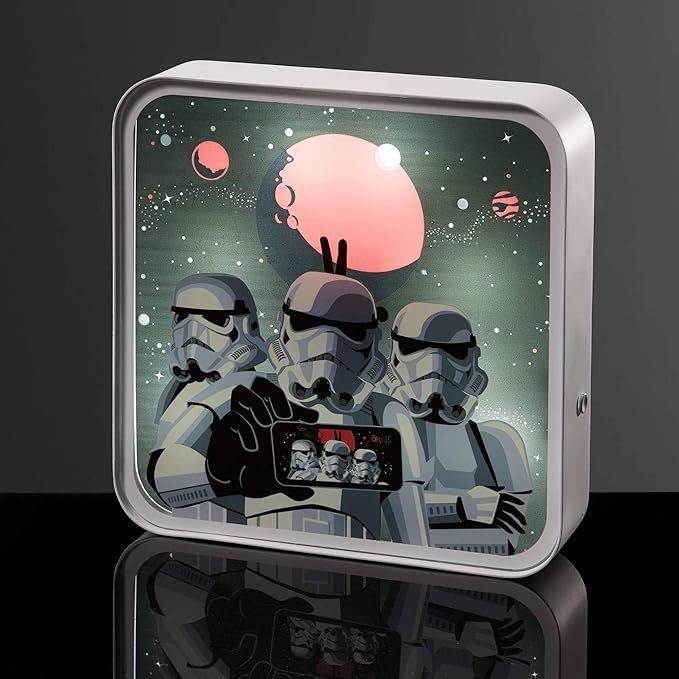 Numskull Official Original Stormtrooper Selfie Acrylic Logo Desk Lamp