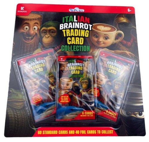 Italian Brainrot Trading Card Triple Blister Pack